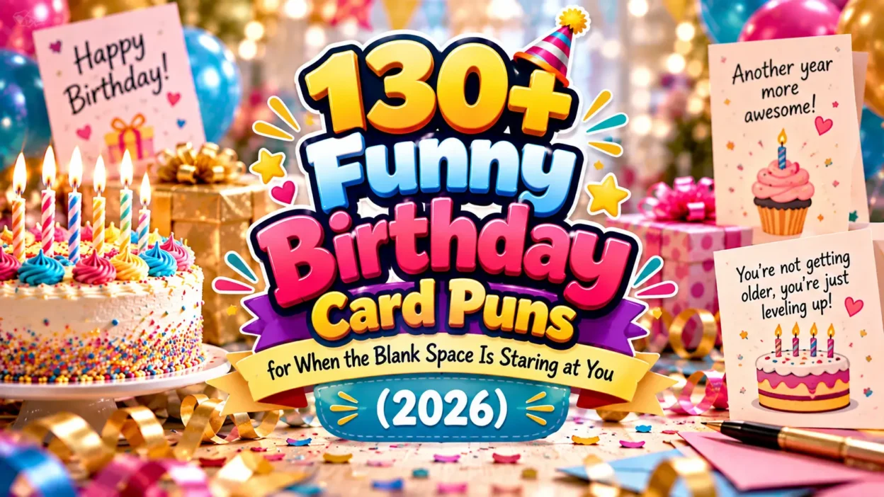 Funny Birthday Card Puns