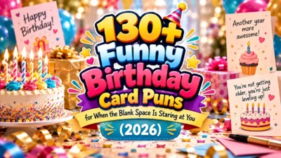 Funny Birthday Card Puns