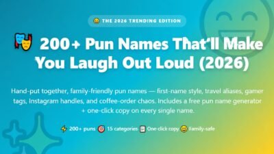 Pun Names
